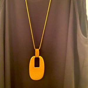 Matte gold necklace